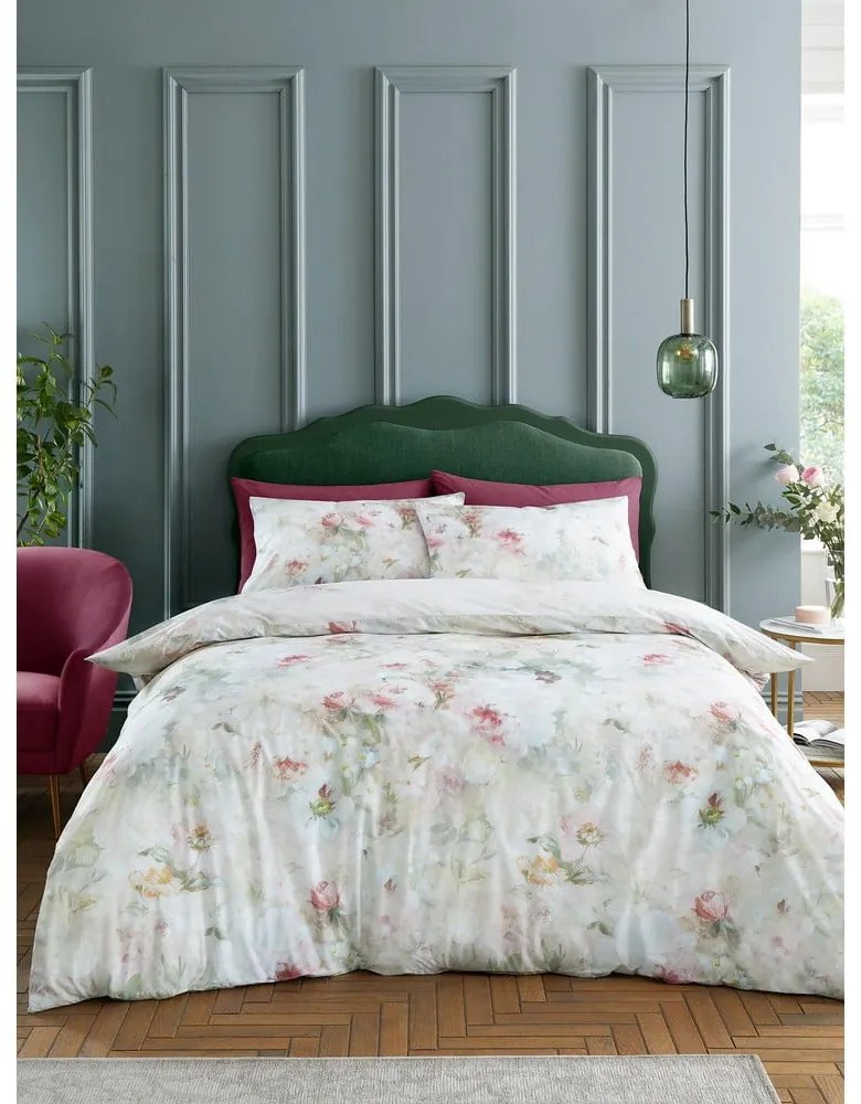 Egyszemélyes pamut ágyneműhuzat 135x200 cm Rose Bloom – RHS