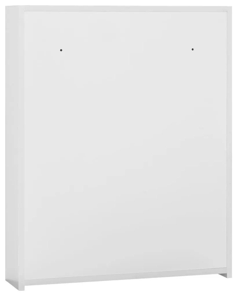 fehér MDF tükrös fürdőszobaszekrény 60 x 15 x 75 cm