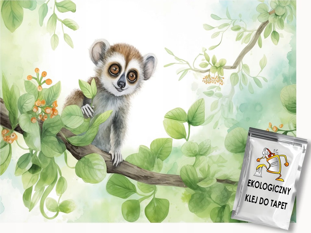 Fotótapéta Flizelina Természet Fa Állat Maki 150x105 ragasztó