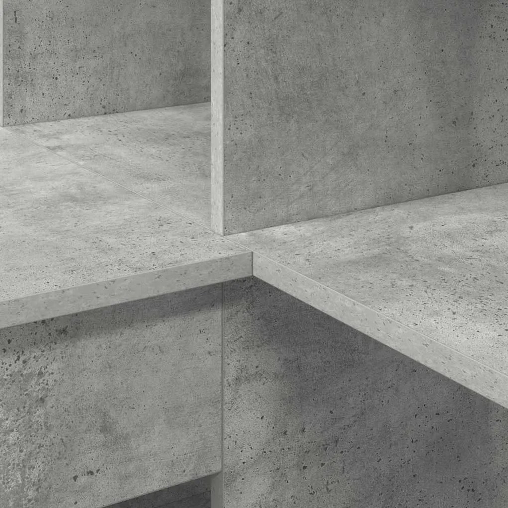 Sarokíróasztal Beton szürke 101,5 x 149,5 x 149,5 cm Faanyag