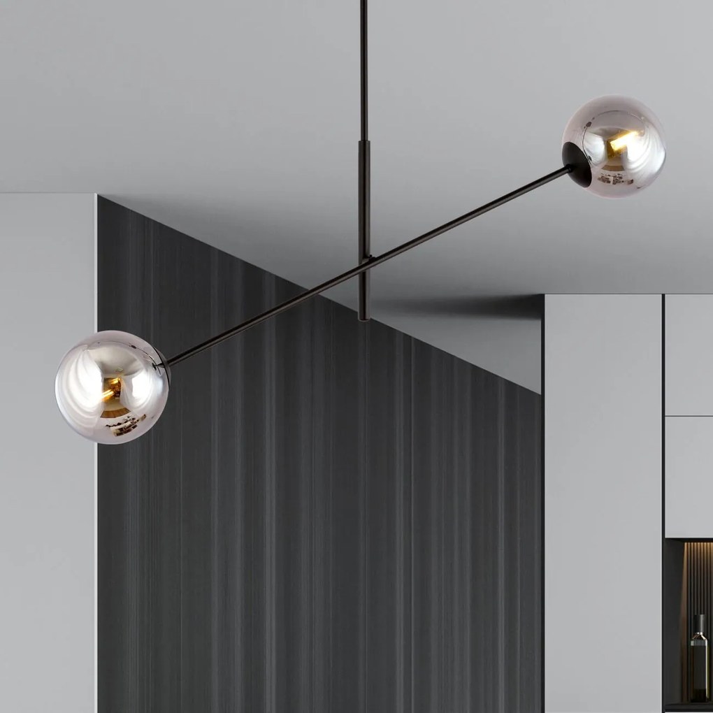 Emibig modern függeszték linear fekete grafit emi1167/2