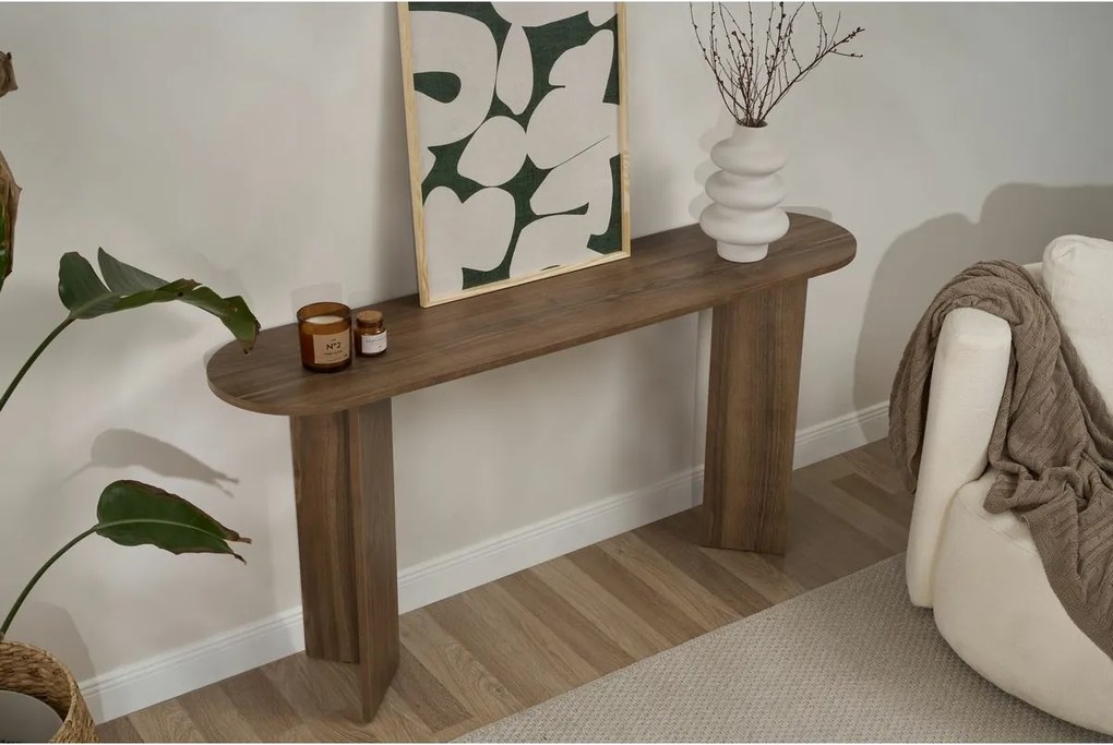 Sira Walnut konzolasztal