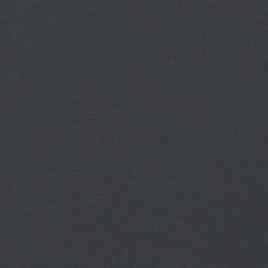 fekete oxford szövet kerti padpárna 120x50x4 cm