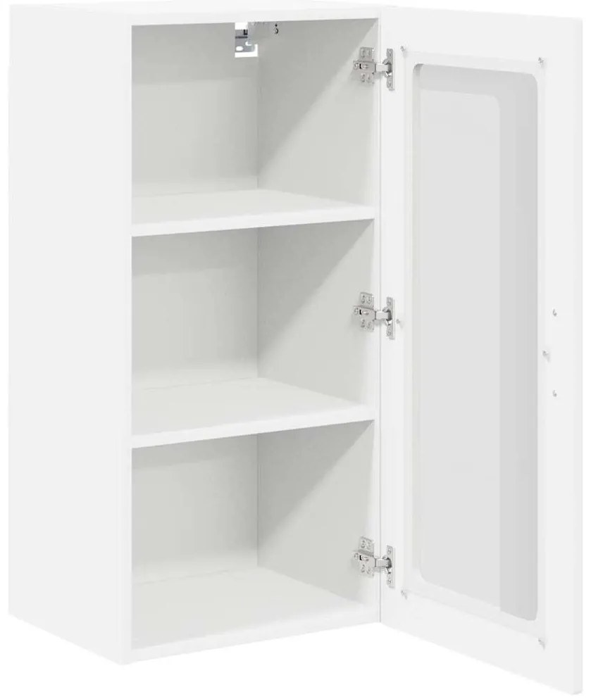 Fali konyhaszekrény polcokkal Fehér 40 x 31 x 80 cm Faanyag