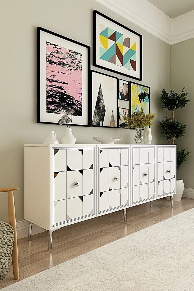 Moka 180 - White, Silver