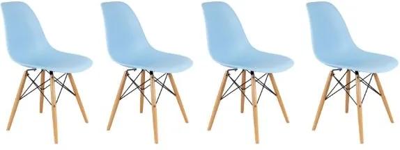 Skandináv stílusú kék szék szett CLASSIC  3+1 INGYEN!