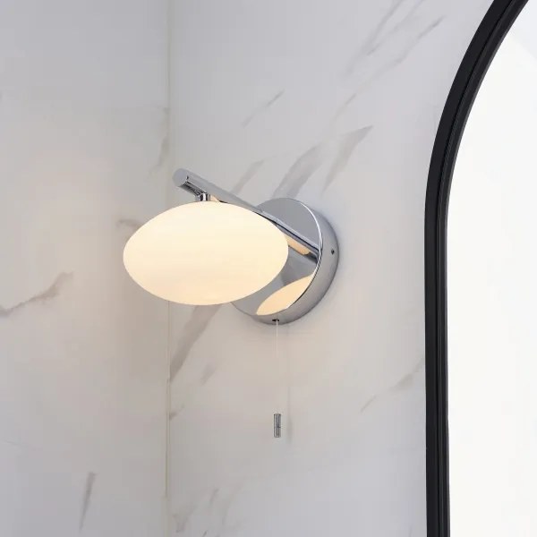 Endon 97181 - Fürdőszobai fali lámpa MOBIAS 1xG9/3W/230V IP44 fényes króm