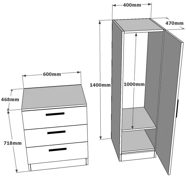 Coco White tükörszekrény