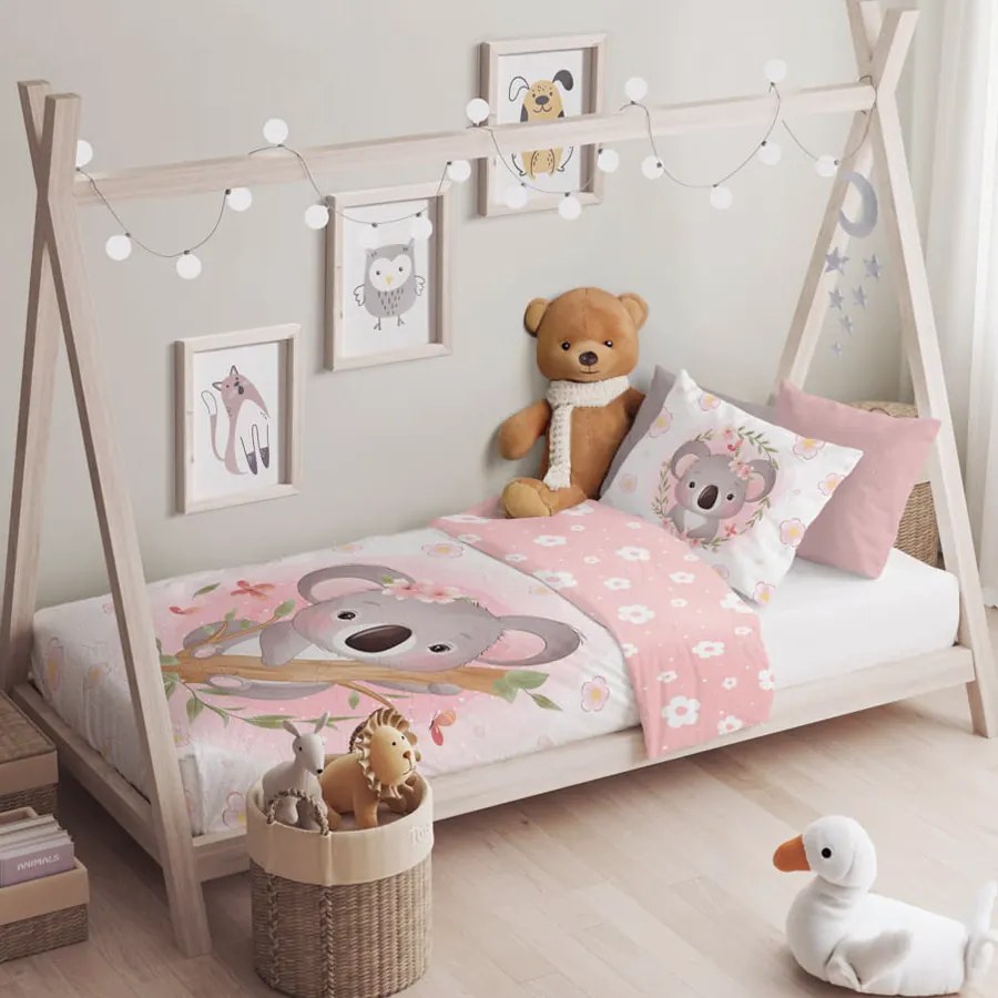Gyerek pamut ágynemű KOALA 100x135cm