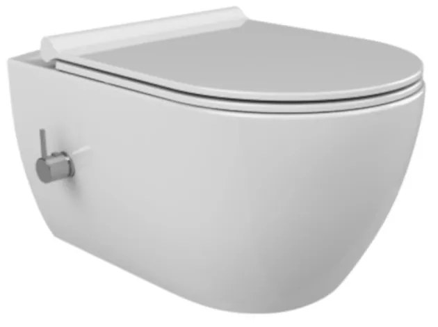 CeraStyle CITY fali WC - MATT FEHÉR - rimless - perem nélküli - rejtett szerelésű