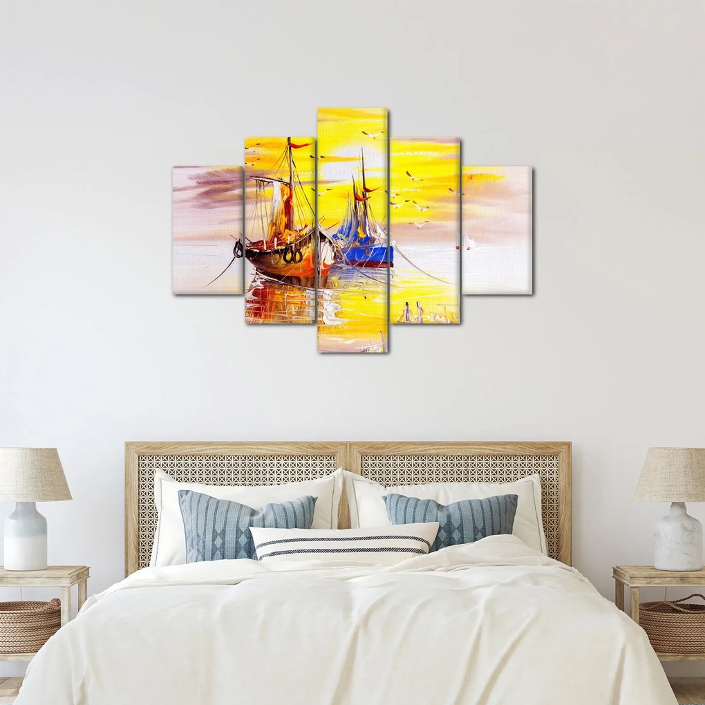 Kép - A csónak festménye (150x105 cm)