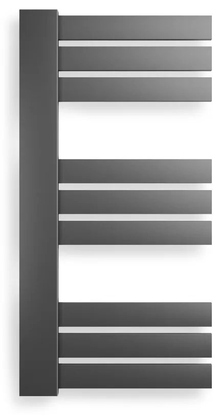 Weberg Ervin design törölközőszárító radiátor 80x40 cm (szürke)