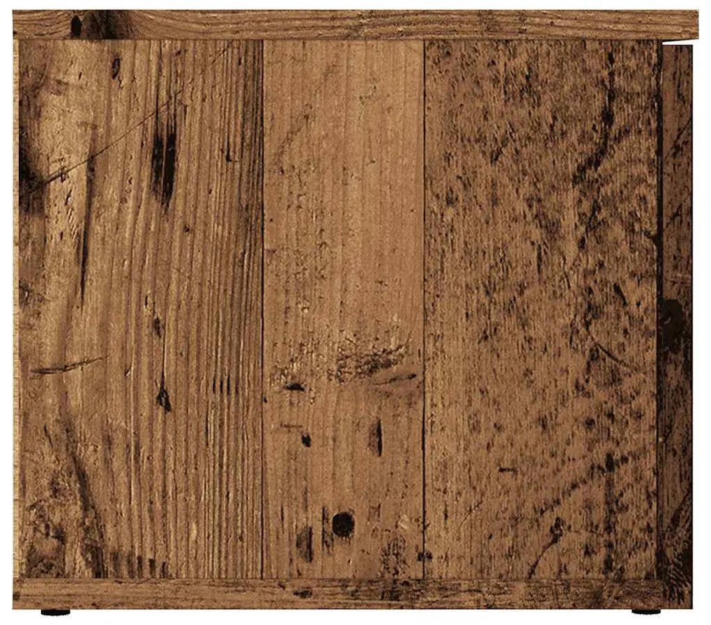 TV szekrény Régi fa 80x34x30 cm Gépelt fa