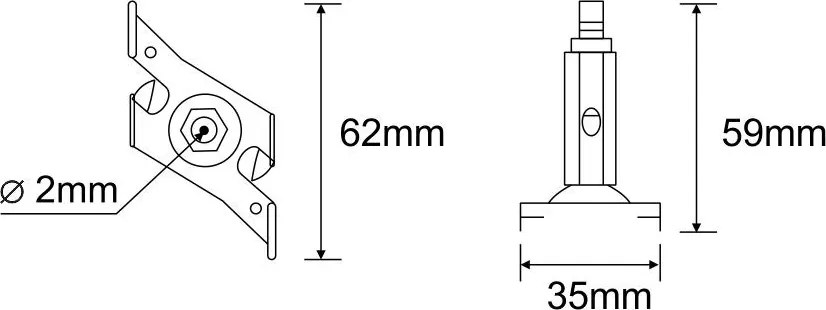 Antigo Track 3F 8131 Szerelési elem IP20