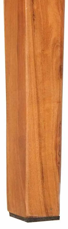 vidaXL Konzolasztal fiókkal Barna 110 x 30 x 80 cm Tömör Akácfa