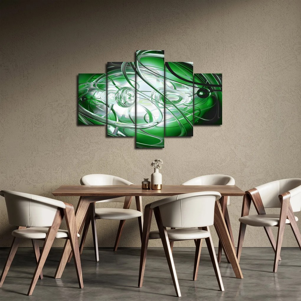 Zöld absztrakt kép (150x105 cm)