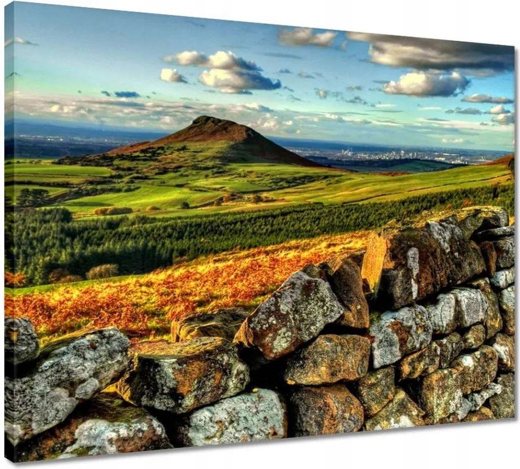 Vászonkép 50x40 Tájkép hegyek sziklák égbolt