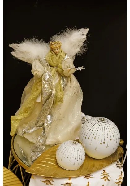 Karácsonyi dekoráció 41 cm Angyal arany