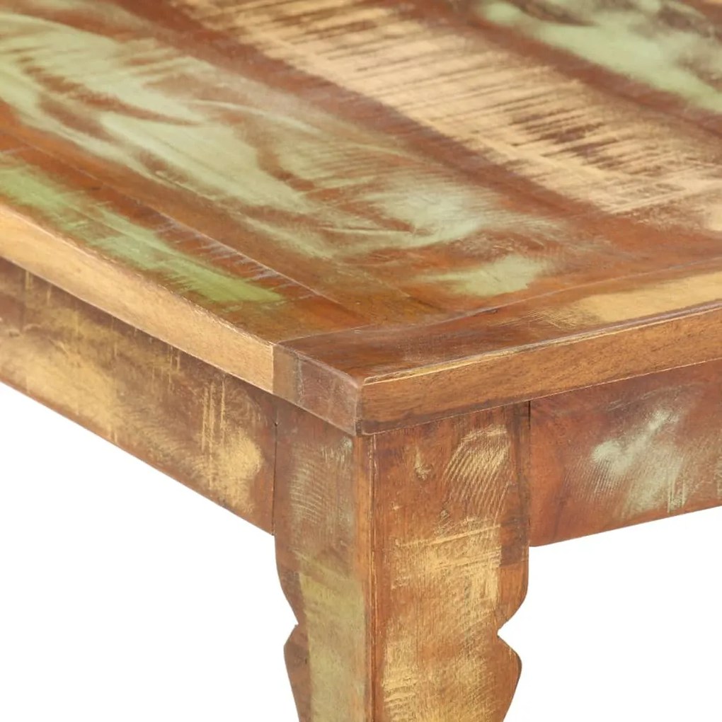 Tömör újrahasznosított fa dohányzóasztal 110 x 50 x 40 cm
