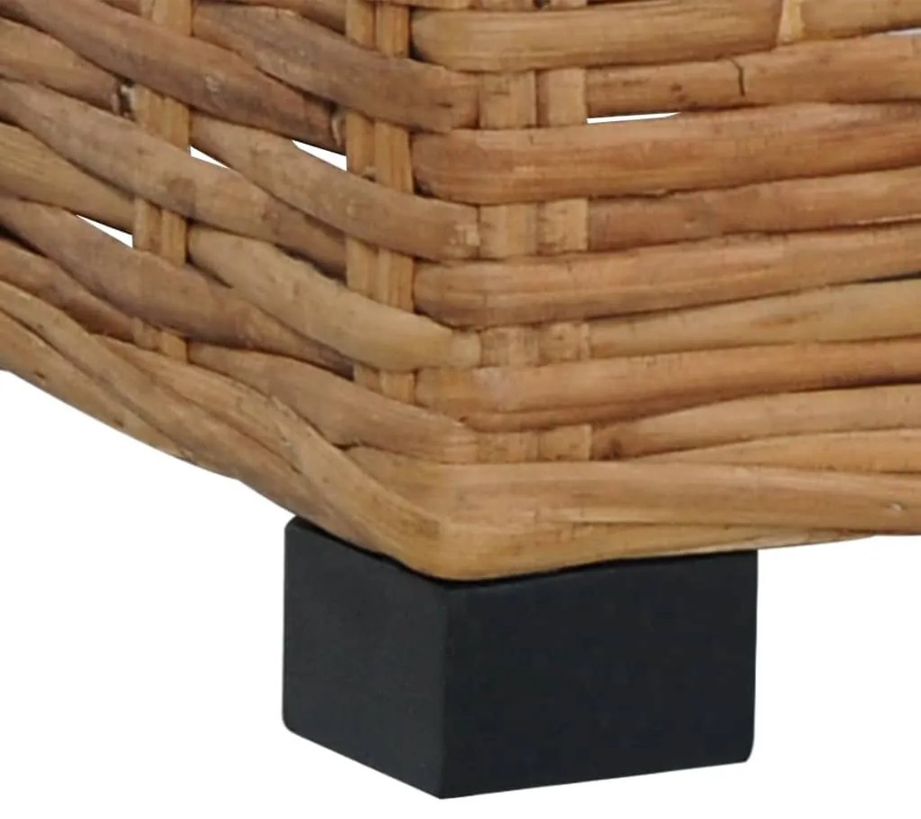 Természetes rattan lábtartó párnával