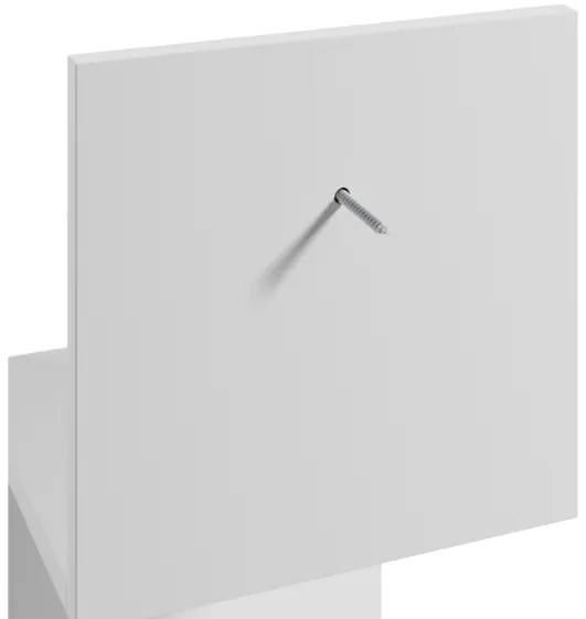 Fali polc SUNEDO 25x125 cm, fehér