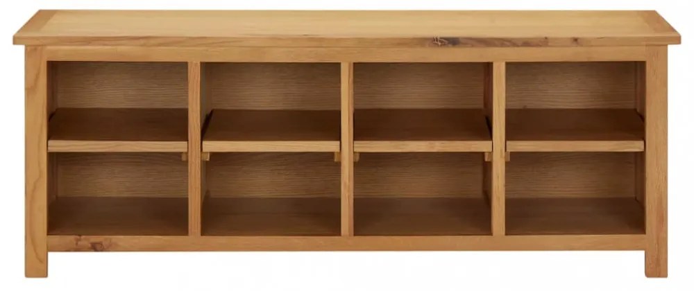 tömör tölgyfa cipőtartó állvány 114 x 37 x 45 cm