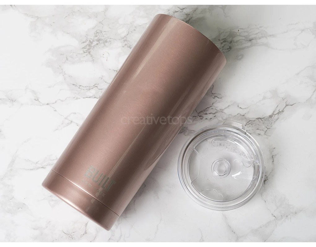 Duplafalú rozsdamentes termoszpohár 565ml - Built Rose Gold