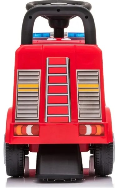 Push autó Mercedes Tűzoltóautó 2xAA piros