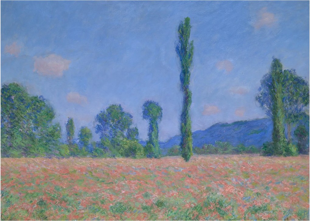 Kép - Claude Monet, Poppy Field (Giverny), reprodukciók (70x50 cm)