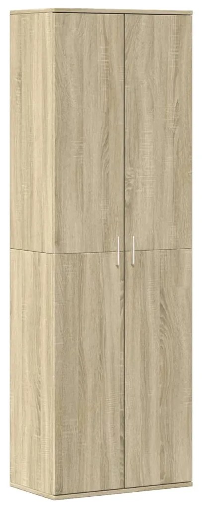 sonoma tölgy színű szerelt fa magasszekrény 60 x 35 x 180 cm