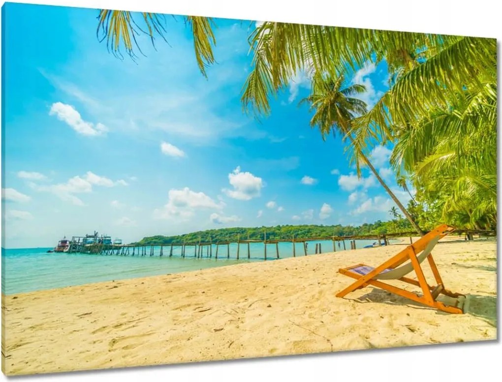 Vászonkép 120x80 Strandolás a nyaralás alatt