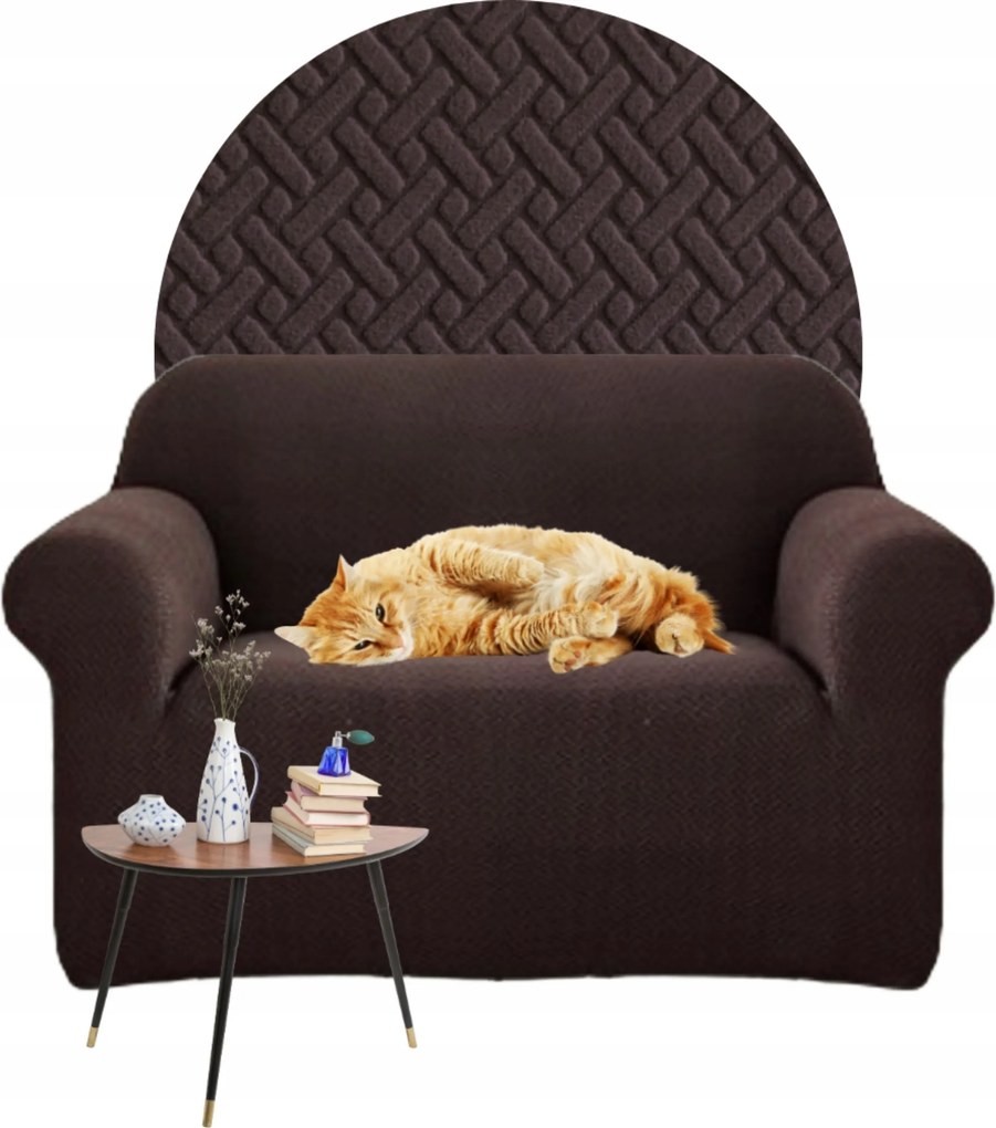 Fotel Huzat Kanapé Elasztikus Jacquard Halszálka 90-140 Oeko-tex