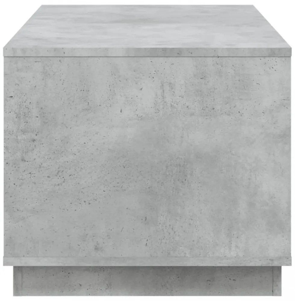 betonszürke szerelt fa dohányzóasztal 102x50x44 cm