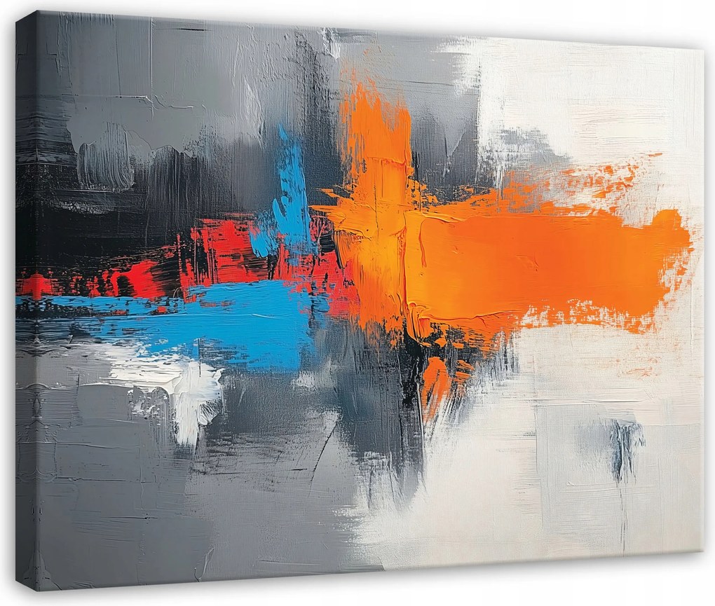 Vászonkép Absztrakt Szürke Színes Nappali Hálószoba 120x80