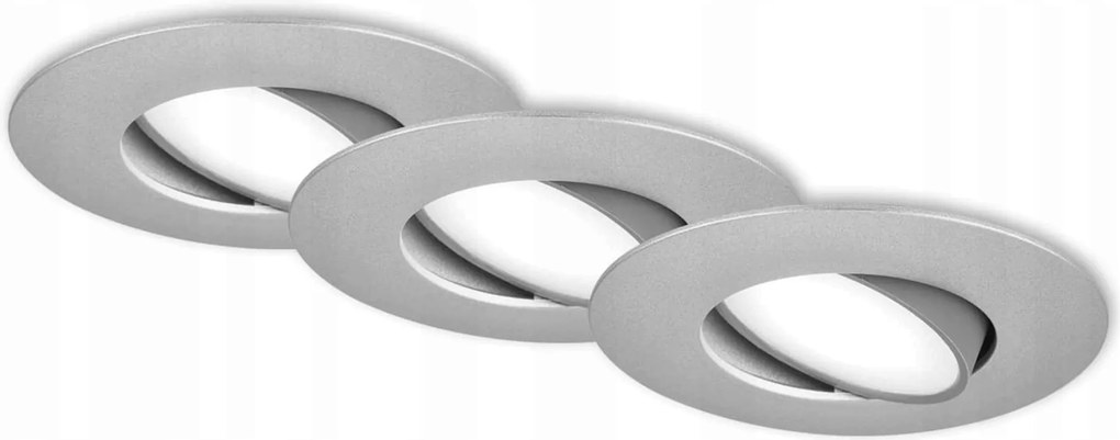 Briloner 3 db-os Led süllyesztett lámpa szett 4,9 W IP65 4000K matt króm 9 cm