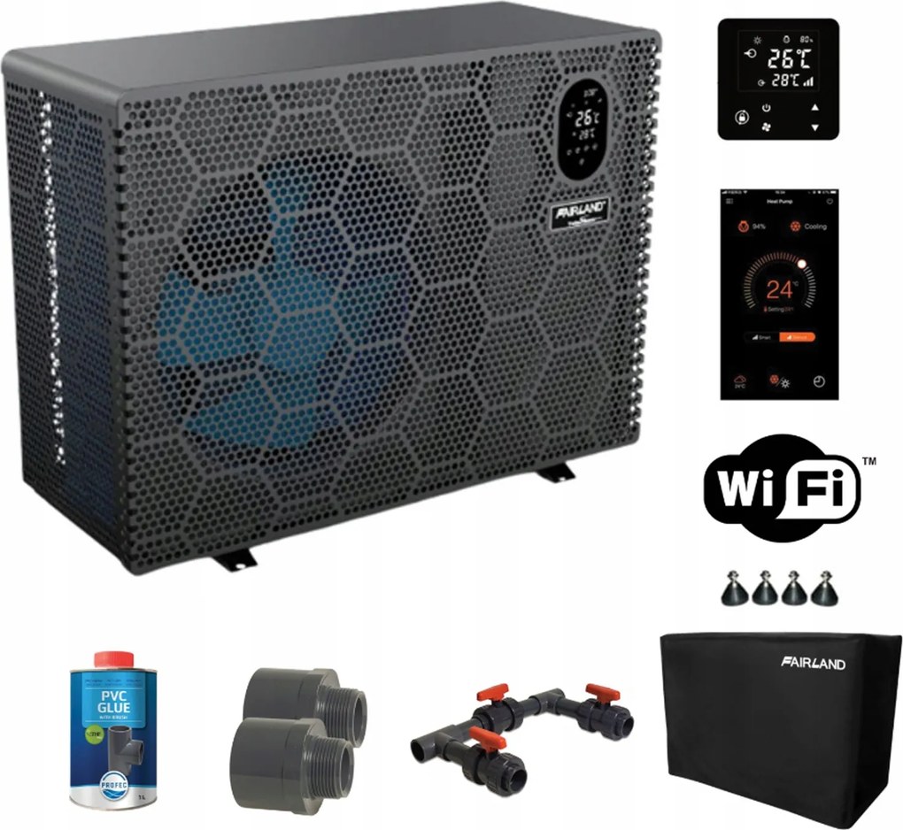 Medence hőszivattyú 90 m3 Fairland Inver X20 22,5kW