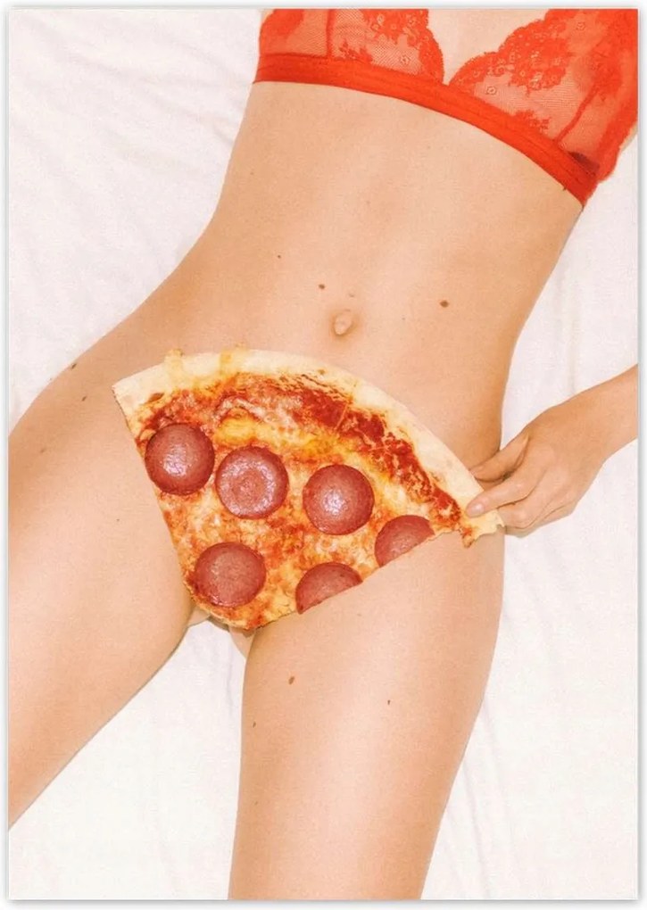 Poszterek A2 Pion Húsos lakoma Pizza Szalámi