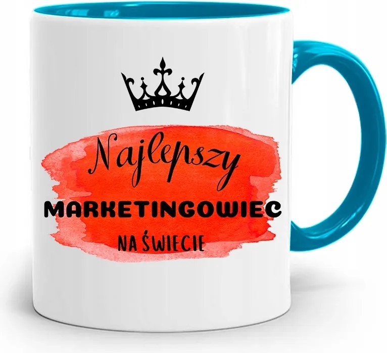 Marketingeseknek Marketing Bögre Kék Ajándék fényképes nyomtatással