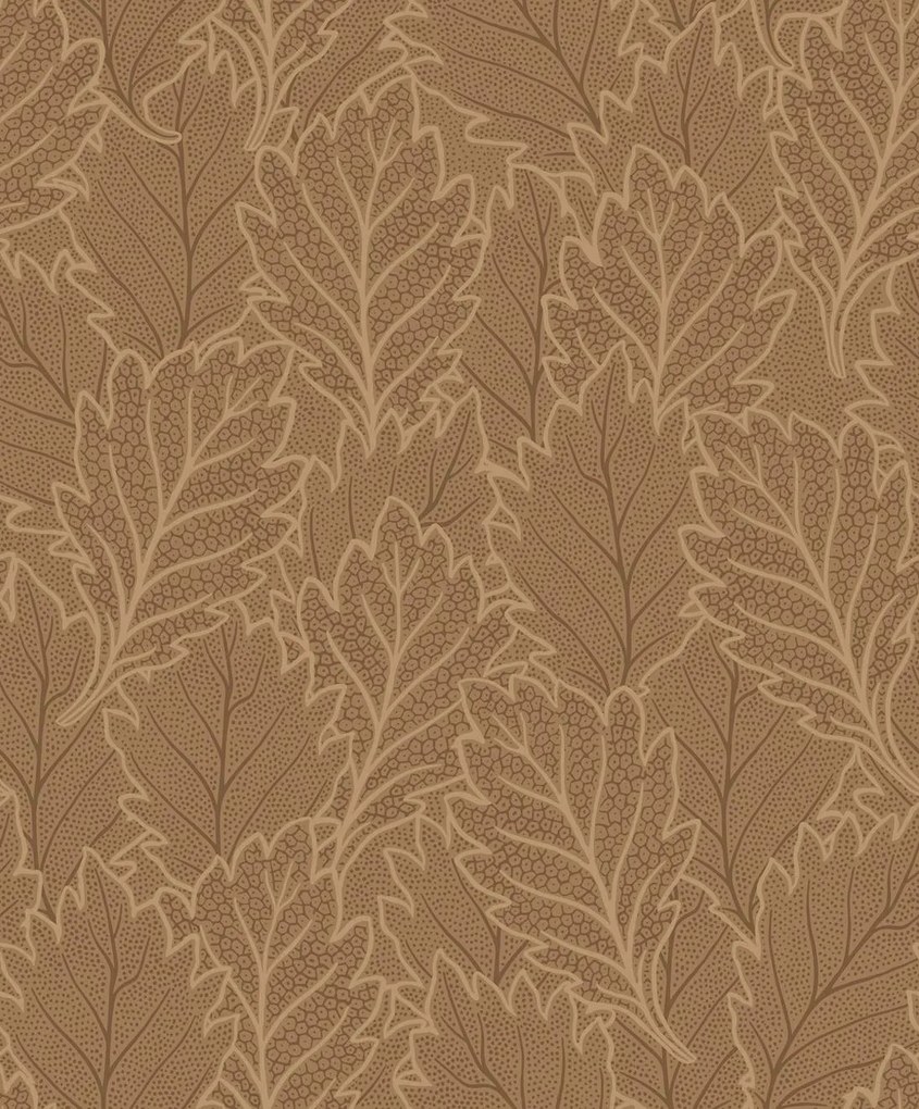 Decoprint Antibes Quercus Leaves barna-bronz leveles vlies tapéta – AN28262