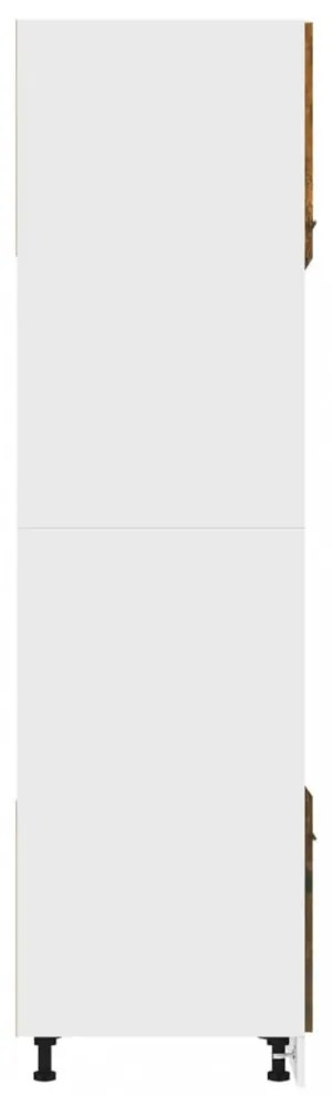 vidaXL “Lyon” füstös tölgy színű fa mikrohullámúsütő-szekrény