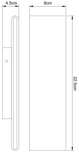 Globo 41751-8W - LED Fali lámpa SIEGFRIED LED/8W/230V