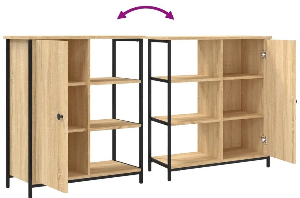 sonoma tölgyfa tálalószekrény 70 x 30 x 80 cm