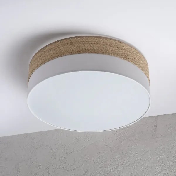 Mennyezeti lámpa SIRJA BOHO 2xE27/15W/230V átmérő 45 cm bézs/fehér