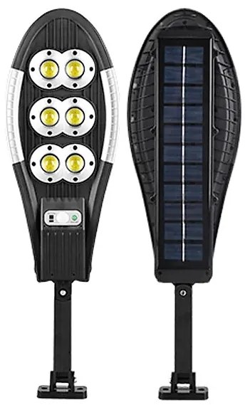 Solar Napelem 1600MAH 150W LED Nagy Napenergiával Működő Utcai Vízálló Lámpa kültéri, távirányítós biztonsági világítással az udvari kerti teraszhoz