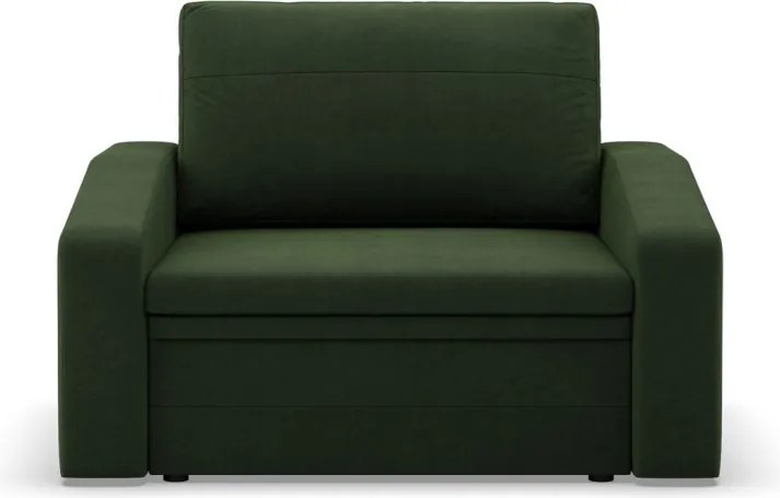 Vertico fekvőfotel, 90 cm széles, fonott, zöld