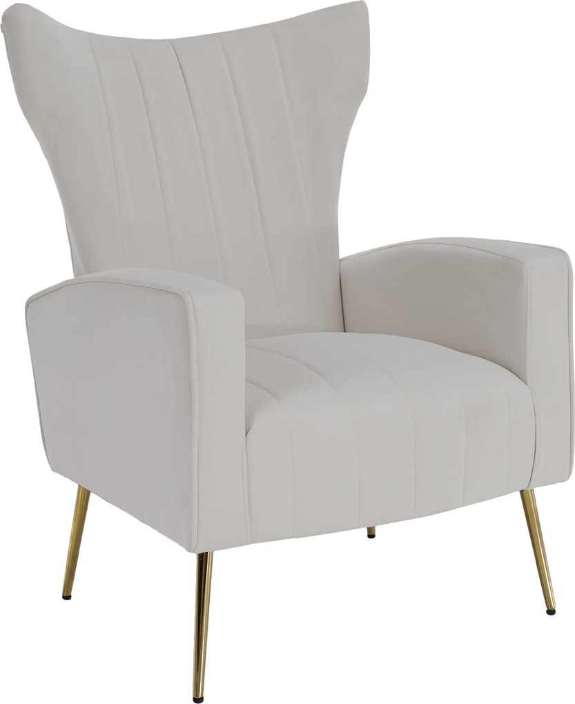 Relaxfotel, bézs Velvet szövet, BARET