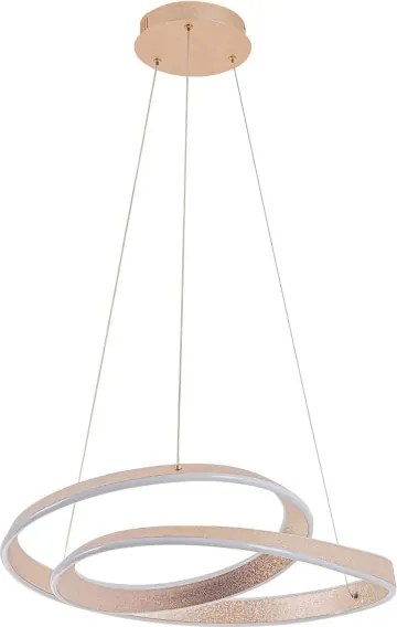 LED csillár kábelen GLOW LED/75W/230V 4000K Ø60 cm arany