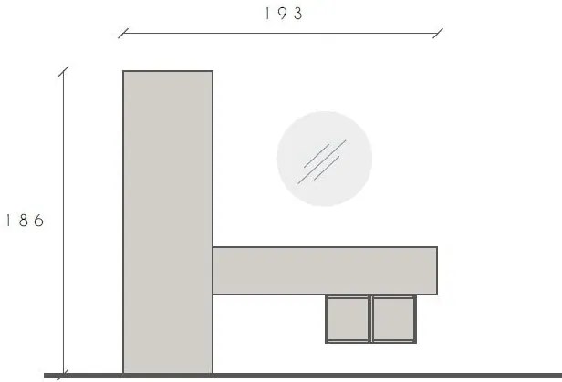 Infinity 2.0 4 elemes szett Mercure tölgy / bézs színben