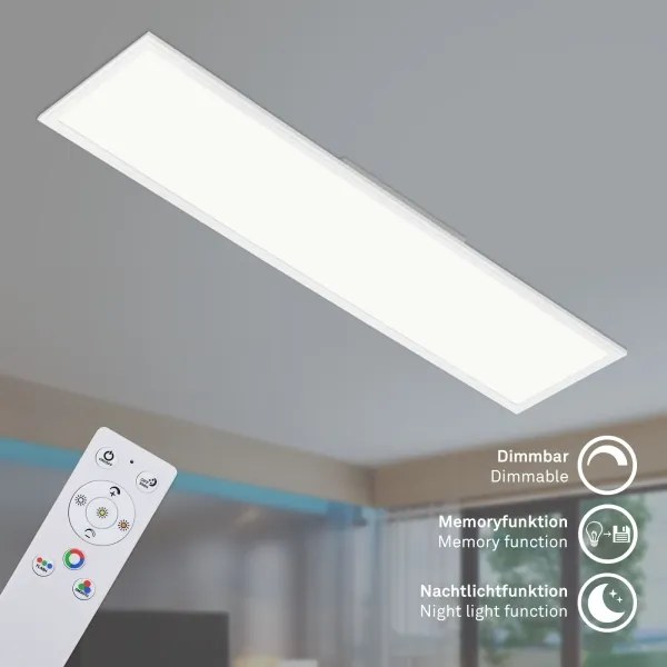 Brilo - RGBW Dimmelhető mennyezeti lámpa SLIM LED/40W/230V + távirányító