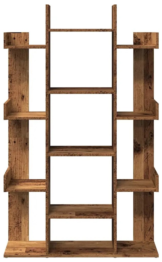 Könyves szekrény Régi fa 86x25,5x140 cm Gépelt fa
